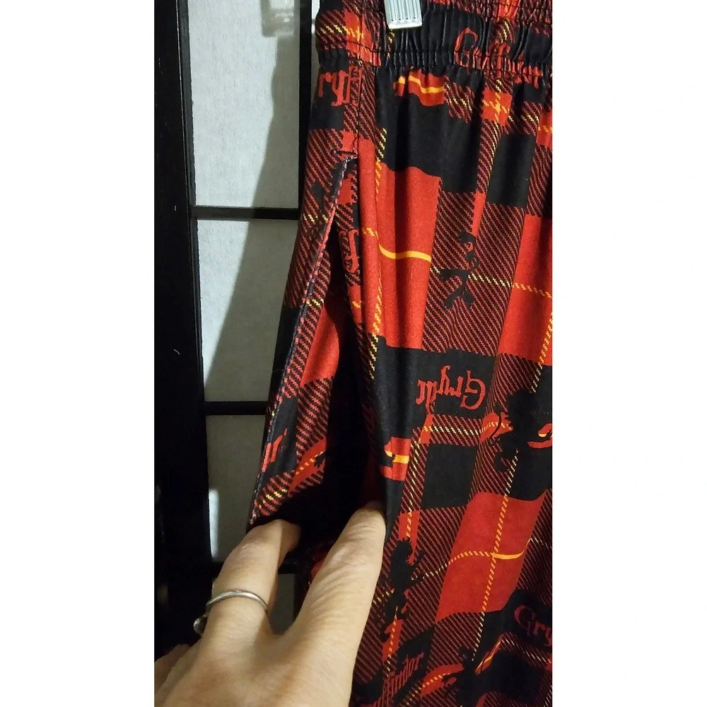 HARRY POTTER GRYFFINDOR‎ Plaid Red Black Lounge Pants – Men's Size S